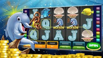 Dolphin & Gold Fish Lucky Casino Slot Game FREE poster