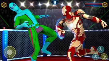 Grand Superhero Wrestling Fight Battle Arena Ring capture d'écran 1