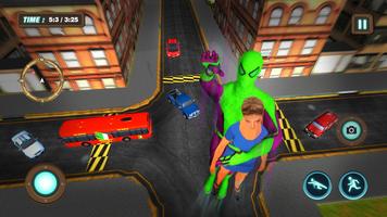 Grand Superhero Spider Flying City Rescue Mission imagem de tela 1