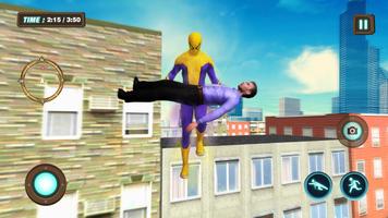 Grand Superhero Spider Flying City Rescue Mission imagem de tela 2