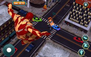 Grand Super Iron Hero Flying Rescue Mission 2018 2 imagem de tela 3