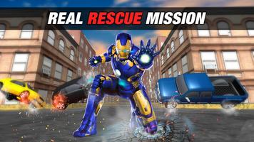 Grand Ninja Super Iron Hero Flying Rescue Mission capture d'écran 3