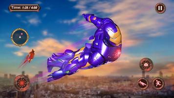 Grand Ninja Super Iron Hero Flying Rescue Mission capture d'écran 1