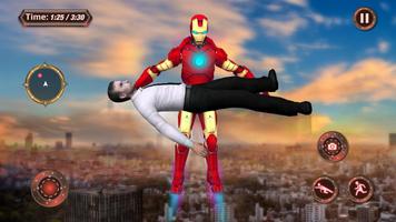 Grand Ninja Super Iron Hero Flying Rescue Mission Screenshot 2