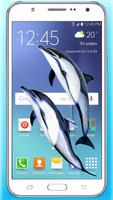 Dolphin in Phone screen fun Joke with your friends syot layar 1