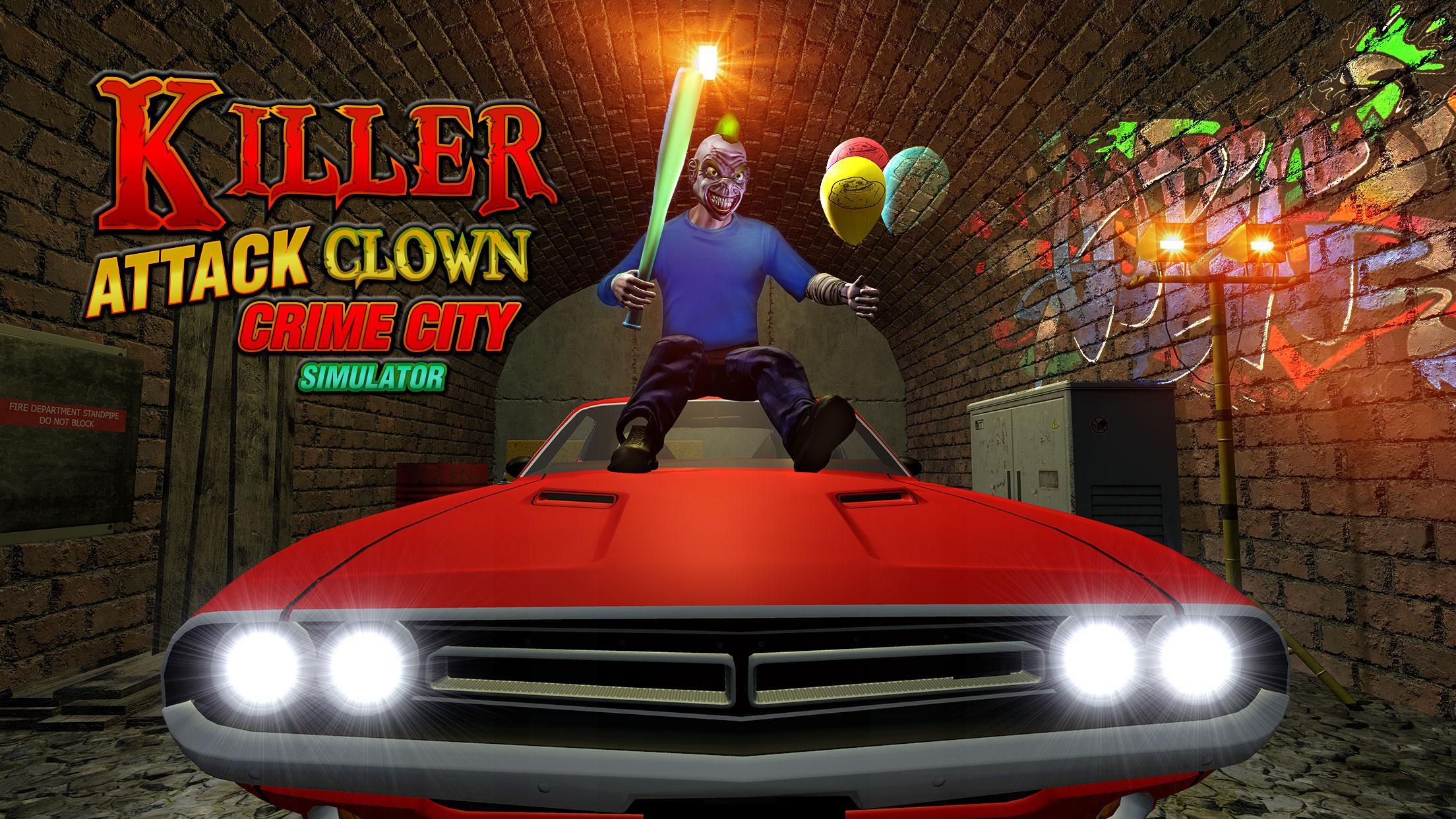 Killer Clown Attack Crime City Simulator 2018 For Android Apk Download - hood killer clown roblox games