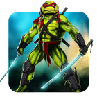 Ultimate Ninja Warrior Schildkröte Schwert Kampfs Zeichen