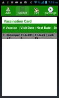 Pet Vaccination Journal captura de pantalla 2