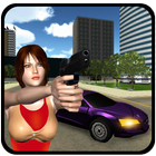 gangster vraie fille de la ville: action jeu 2017 icône