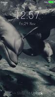 Dolphins live wallpaper & lock screen 截图 1