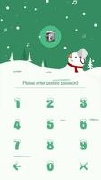 AppLock Theme Snowman Affiche