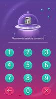 AppLock Theme SpaceTravel स्क्रीनशॉट 1