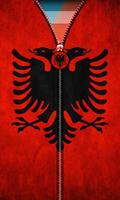 Albania Flag Zipper UnLock capture d'écran 1