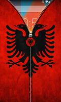 Albania Flag Zipper UnLock скриншот 2