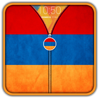 Armenia Flag Zipper UnLock icône