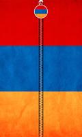Armenia Flag Zipper UnLock Affiche