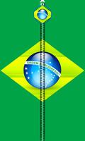 Brazil Flag Zipper UnLock 海报