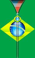 Brazil Flag Zipper UnLock 스크린샷 1