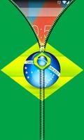 Brazil Flag Zipper UnLock 스크린샷 2