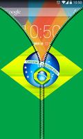Brazil Flag Zipper UnLock 스크린샷 3
