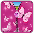 Pink Butterfly Zipper UnLock
