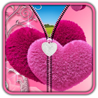 Pink Love Zipper UnLock icône