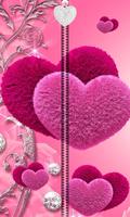 Pink Love Zipper UnLock Affiche