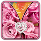 Pink Roses Zipper UnLock icône