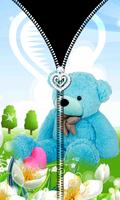 Pink Teddy Bear Zipper UnLock اسکرین شاٹ 3