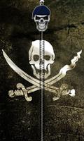 Pirate Flag Zipper UnLock Affiche