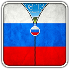 Russia Flag Zipper UnLock icon