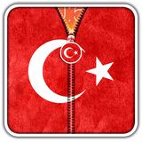 Turkey Flag Zipper UnLock icône