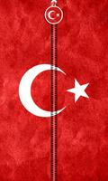 Turkey Flag Zipper UnLock Affiche