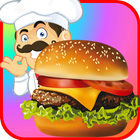 Fast Food Restaurant Burger Mania Cooking Games-icoon