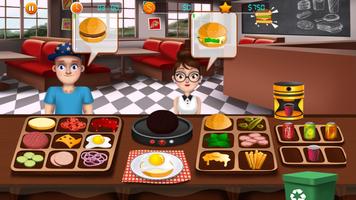 Fast Food Restaurant Burger Mania Cooking Games تصوير الشاشة 1