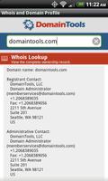 DomainTools Whois Lookup capture d'écran 1