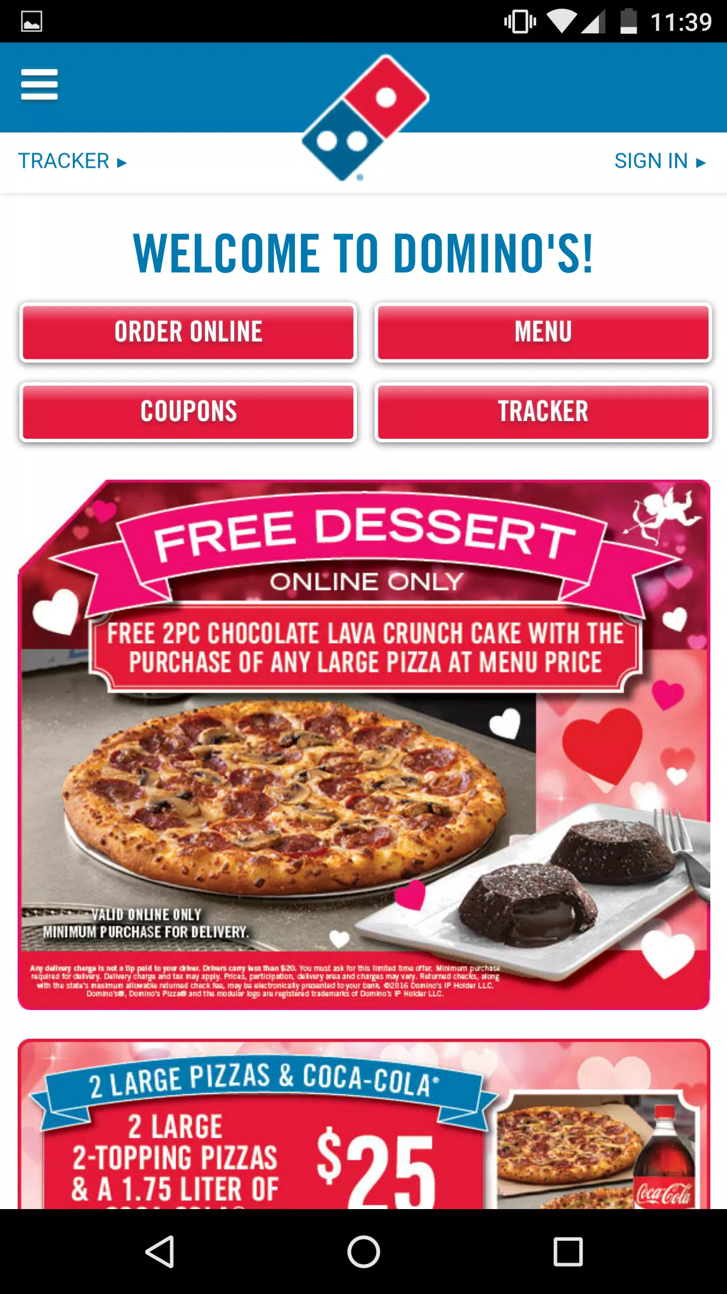 Dominos coupon 2 large pizza