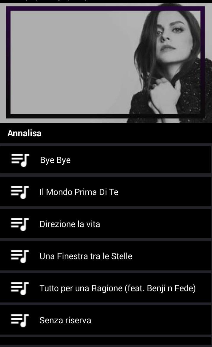 Annalisa Bye Bye Song And Lyrics For Android Apk Download