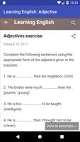 Learning English: Adjective capture d'écran 1