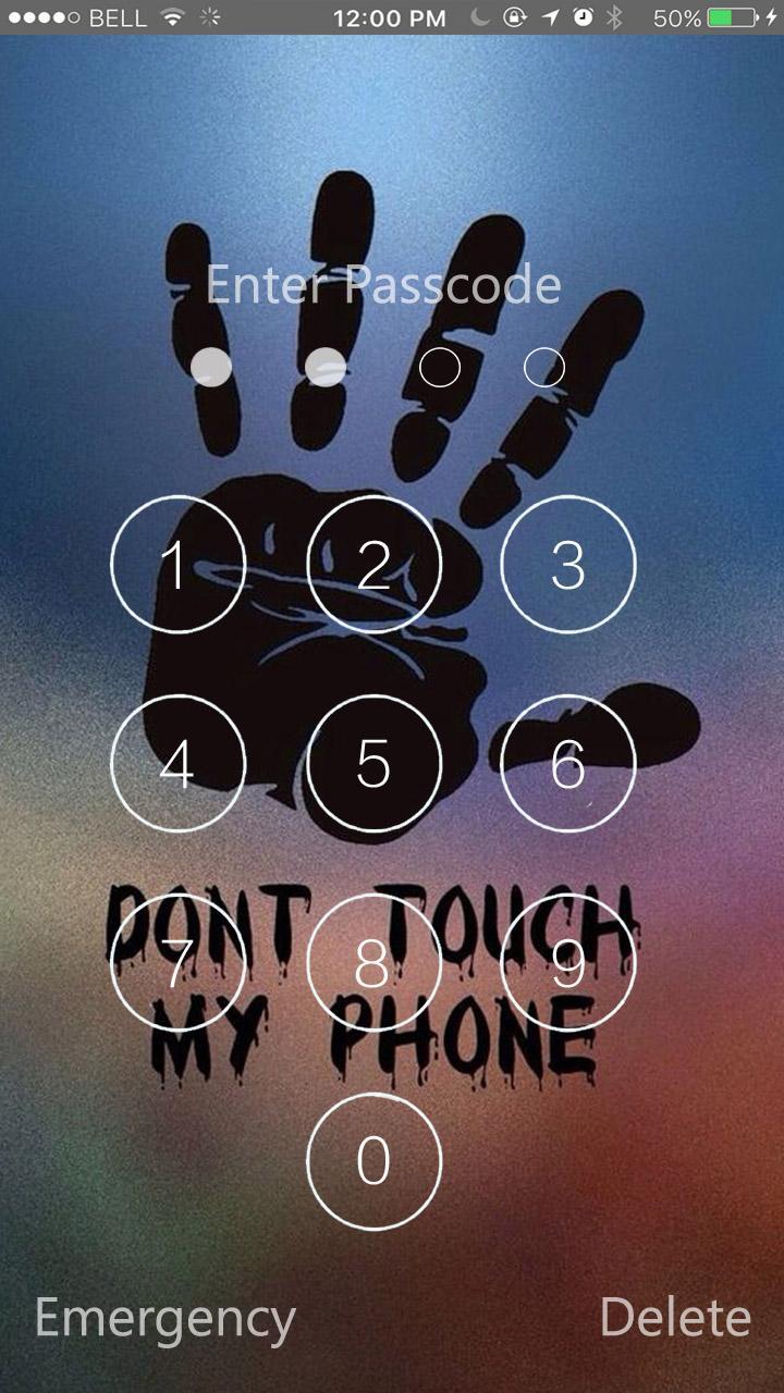 Dont Touch My Phone Lock Screen Hd Wallpaper For Android