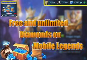 Diamonds Mobile Legends Bang bang Prank imagem de tela 1