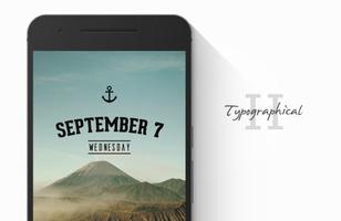 Typographical II Zooper Theme پوسٹر