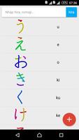 Poster Học bảng chữ cái tiếng Nhật