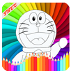 Coloring Book Bleu Dorae Cat APK