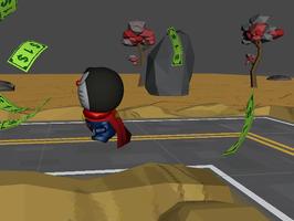 3D Super Cat Man Run Game Affiche