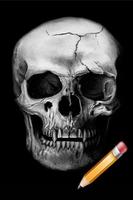 How To Draw Skull পোস্টার