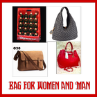 bag for woman and man design icon