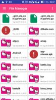 Girl file manager Plakat