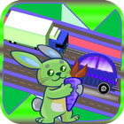 Crossy Hopping-Bunny Hop Cross Road ไอคอน