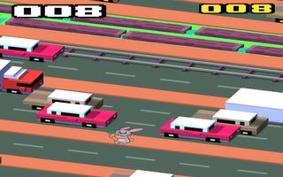 Crossy Hopping-Bunny Hop Cross Road syot layar 2